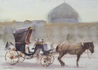 Horse and Carriage, Naghshe Jahan Square, Isfahan by Trevor Chamberlain